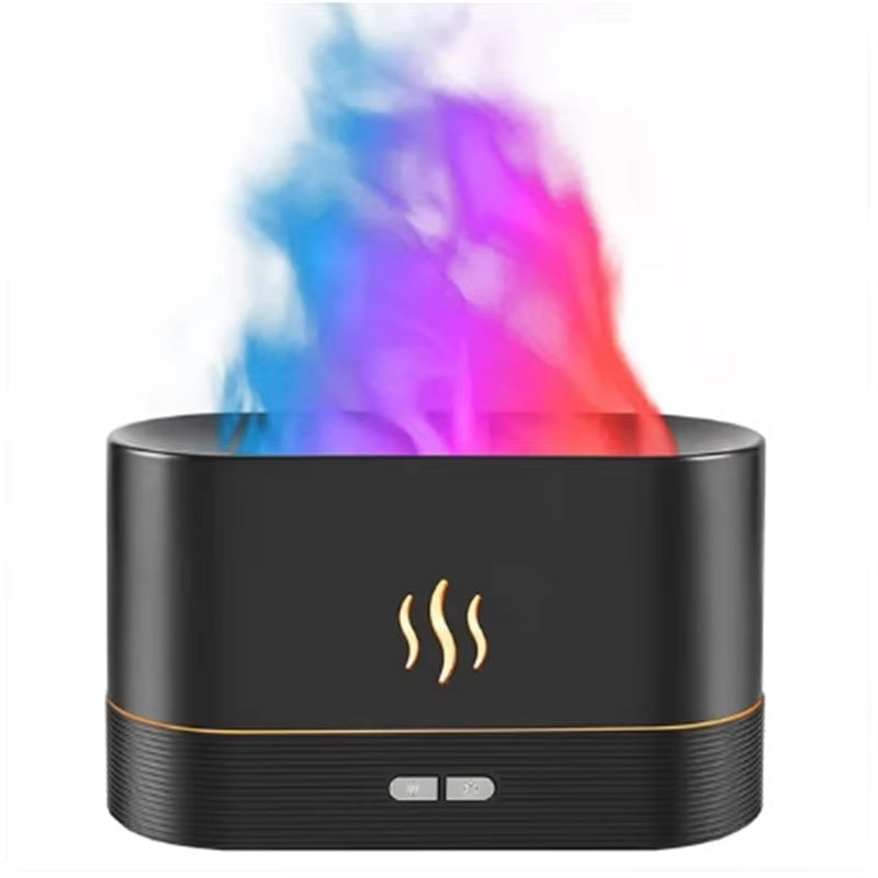 Kinscoter FlameGlow™ Aroma Diffuser – Ultrasonic Cool Mist Humidifier & Essential Oil Lamp in One