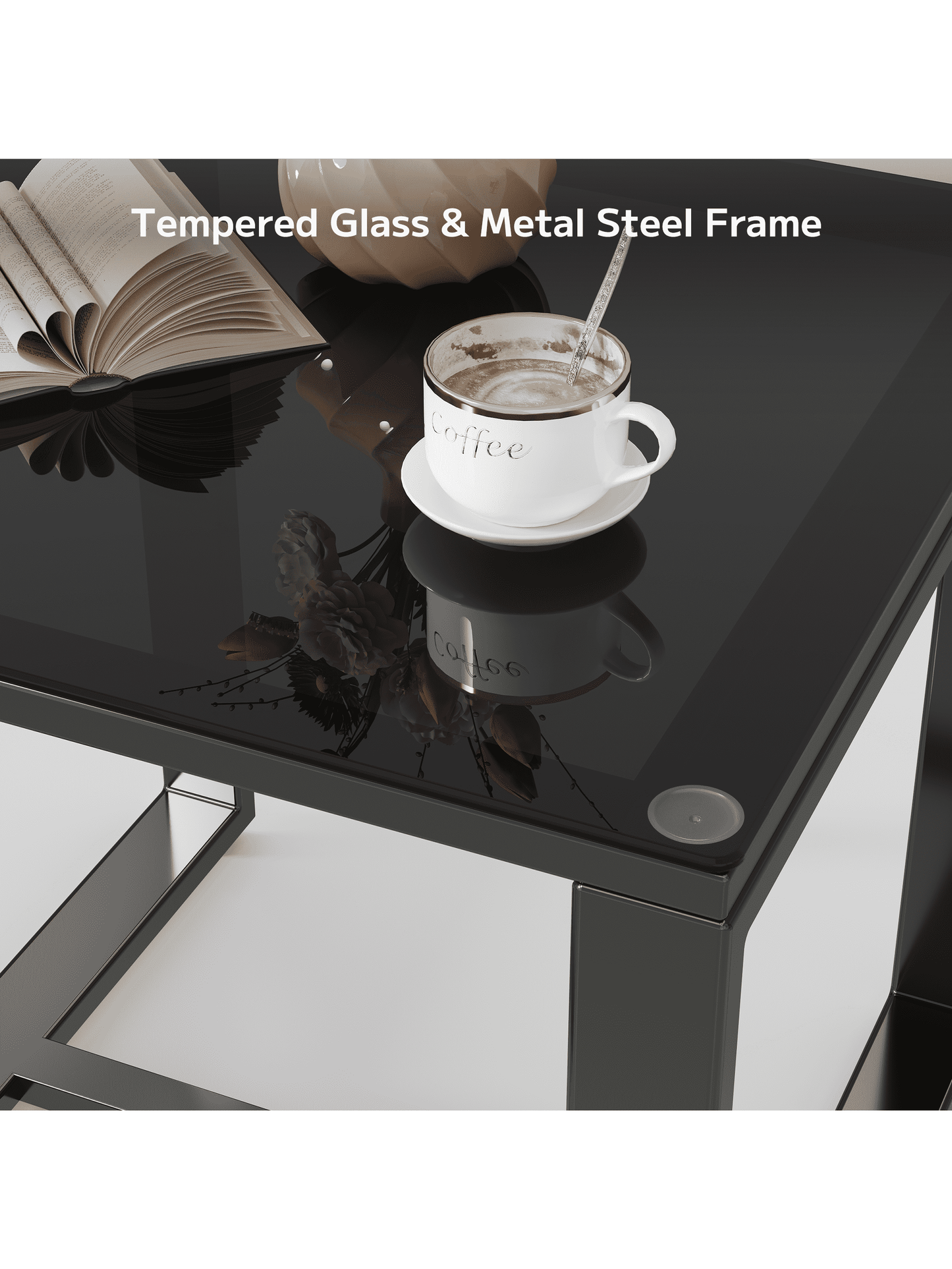 Asofer 3-Piece Wicker Muebles Set with Sofa-Style Rocking Chairs & Table, Outdoor Furniture for Camping and Garden Decor - Patio Furniture Set of 2 with Cushions for Balcony, Front Porch and Poolside