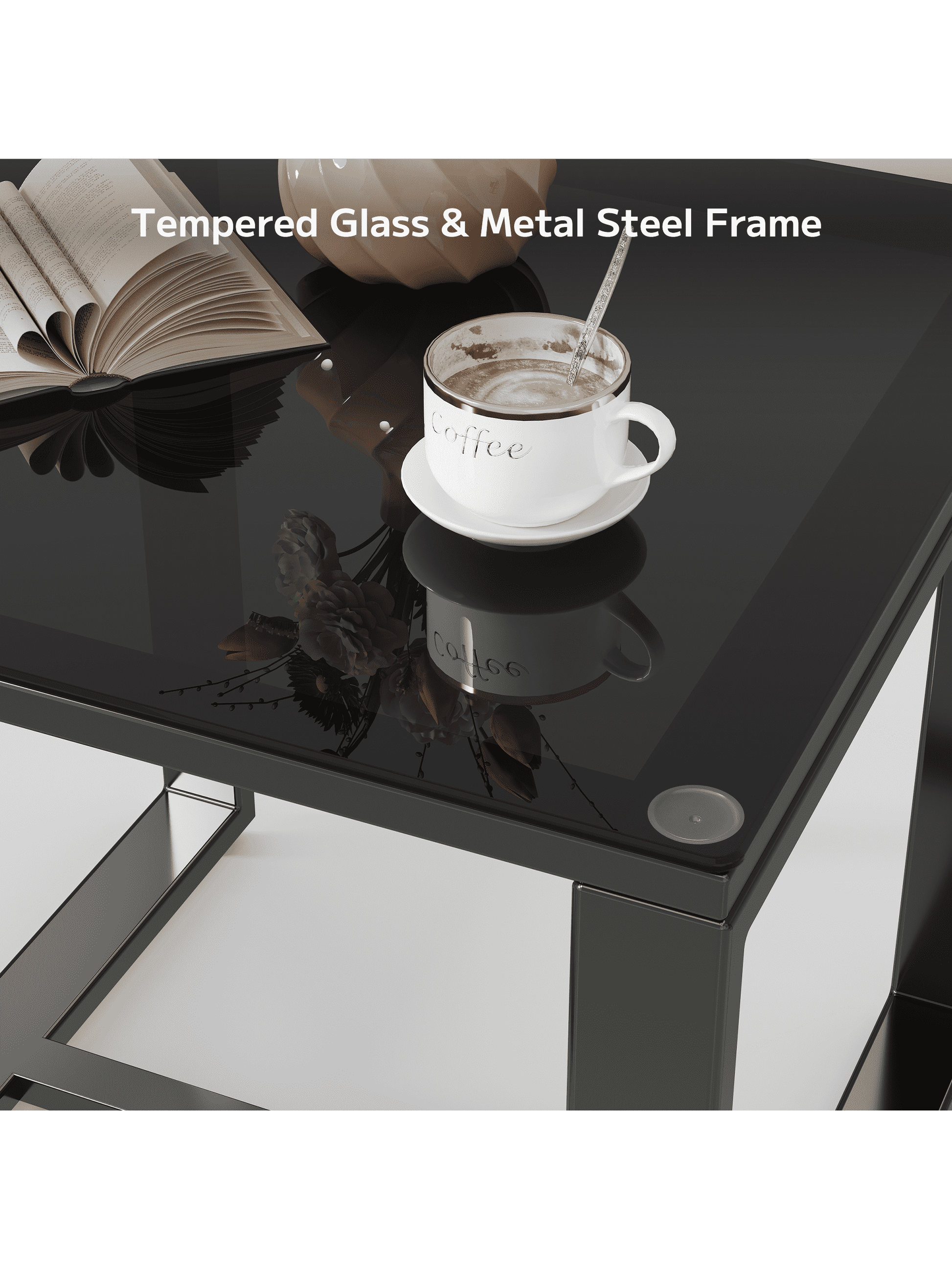 Asofer 3-Piece Wicker Muebles Set with Sofa-Style Rocking Chairs & Table, Outdoor Furniture for Camping and Garden Decor - Patio Furniture Set of 2 with Cushions for Balcony, Front Porch and Poolside