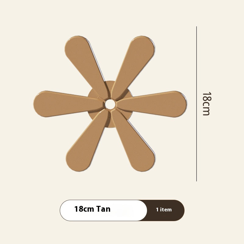 4Pcs Silicone Mat Dishes Insulation Pad Tree Shape Trivet Set Coaster for Teapot Hot Pots Halloween Placemats Table Gift Kitchen Gadgets