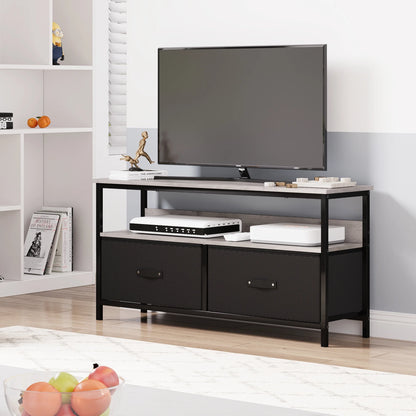 Dresser TV Stand 3-Drawers , 55 Inch TV Stand for Bedroom Small TV Stand Dresser with Drawers and Shelves,Tv & Media Console Table Furniture
