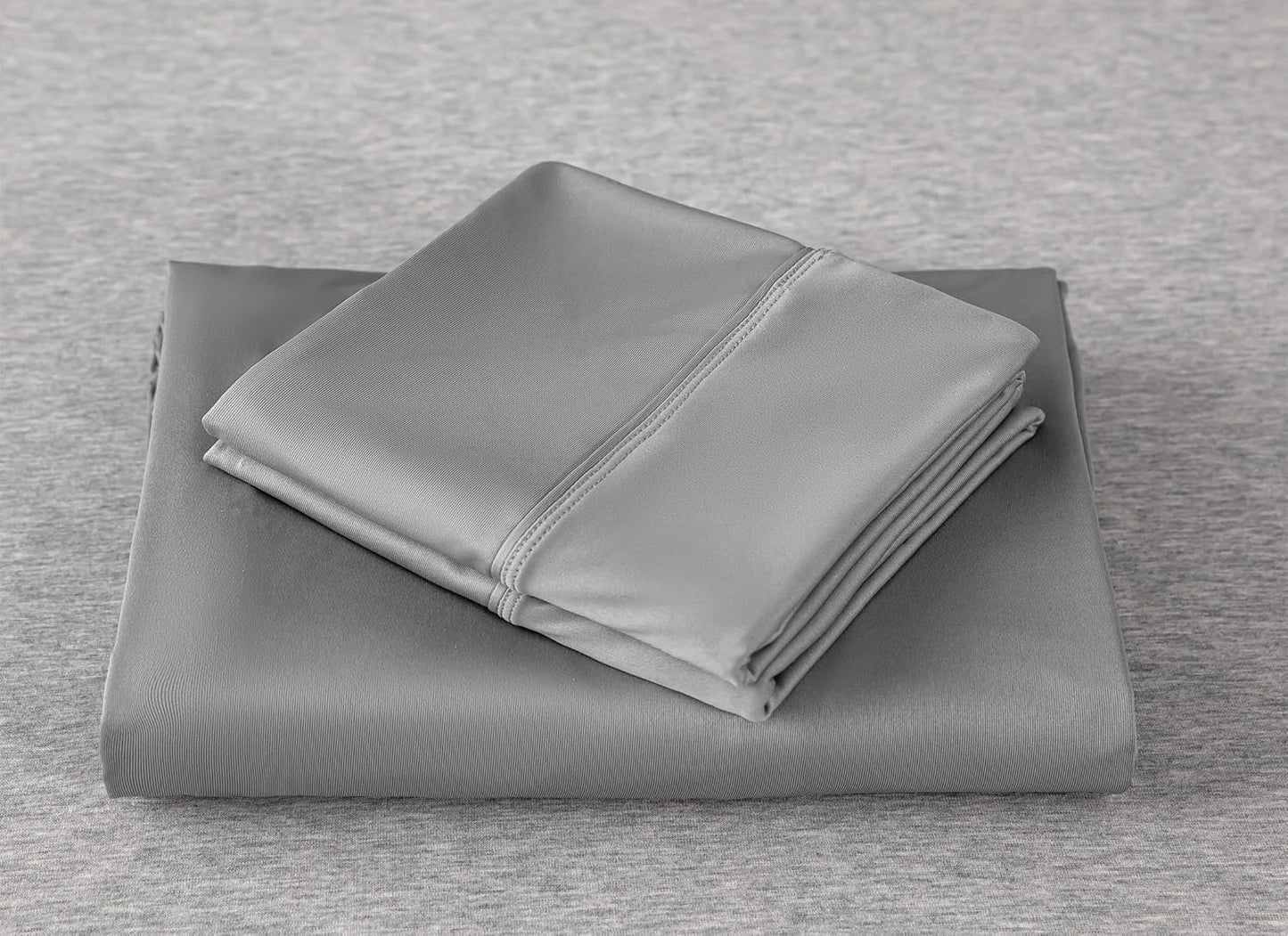 Premium Bed Sheet Set - 4 Piece Set - Hotel Luxury Bed Sheets - Extra Soft - Deep Pockets - Easy Fit - Breathable & Cooling - Wrinkle Free - Comfy (King, Gray)