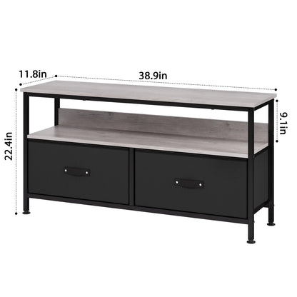 Dresser TV Stand 3-Drawers , 55 Inch TV Stand for Bedroom Small TV Stand Dresser with Drawers and Shelves,Tv & Media Console Table Furniture