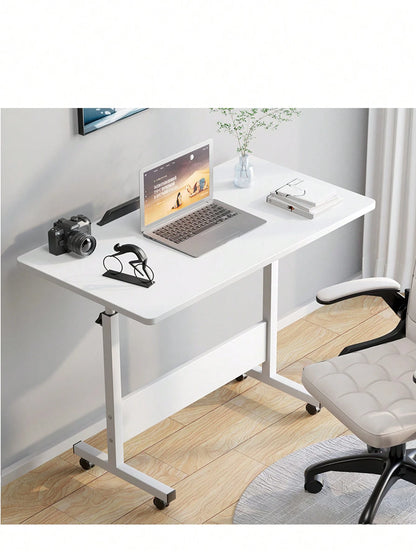 Rolling Desk Adjustable Height,Rolling Computer Cart,Portable Laptop Desk,Small Adjustable Home Office Desk,Rolling Laptop Desk,Small Portable Desk
